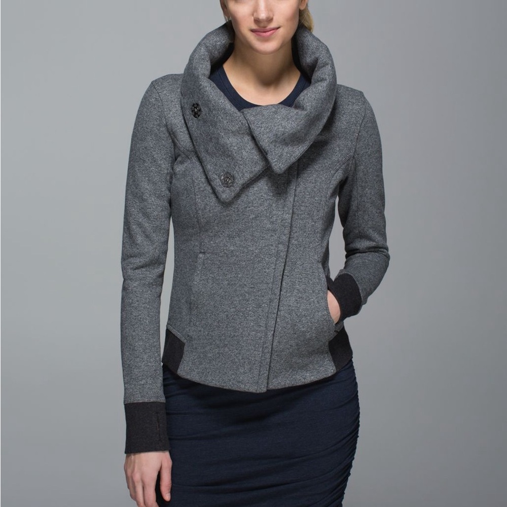 Lululemon Karmacollected Jacket Heathered Speckled Black